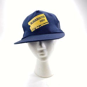 Vintage 80s Blockbuster Video Trucker Hat